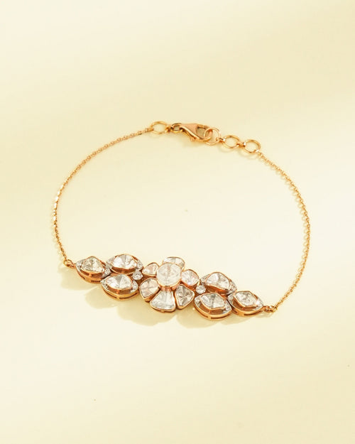 Basri Polki And Diamond Loose Bracelet