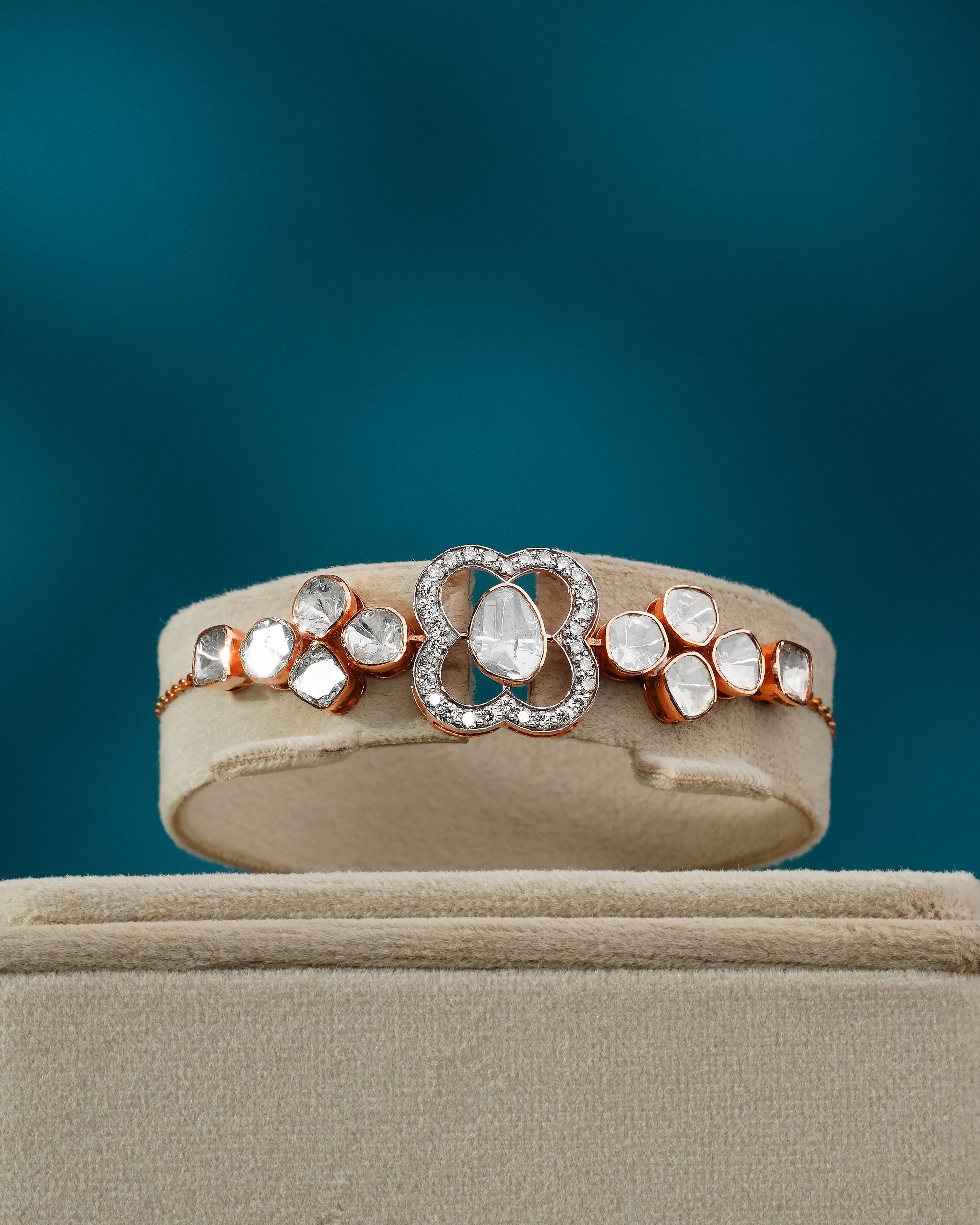 Arshi Polki And Diamond Loose Bracelet