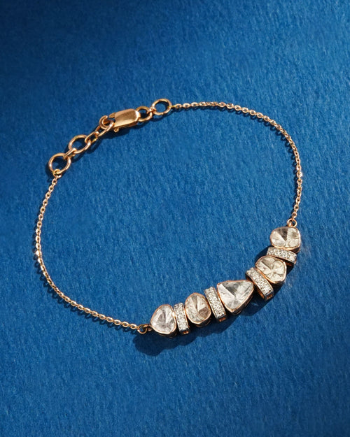 Halova Polki And Diamond Loose Bracelet