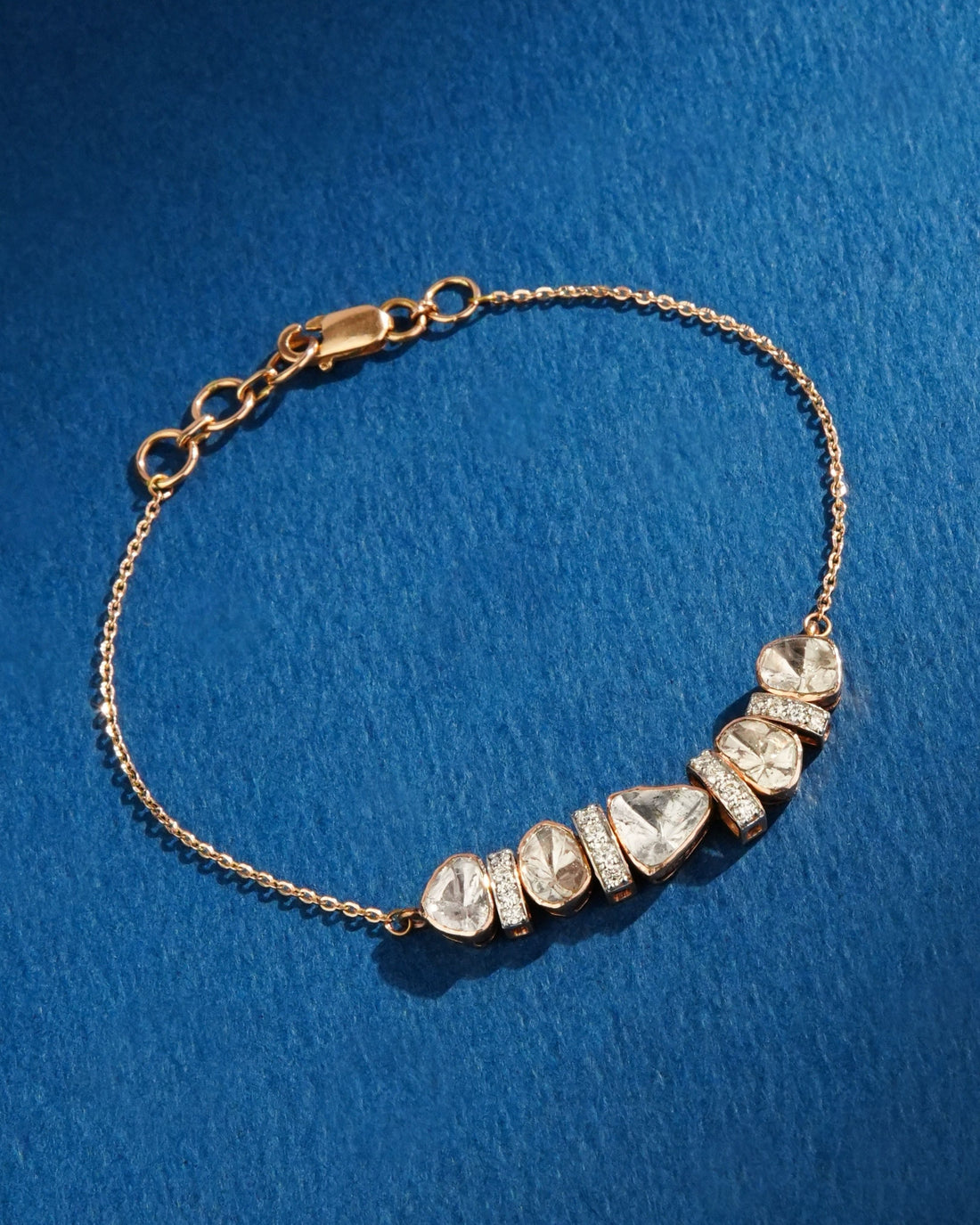 Halova Polki And Diamond Loose Bracelet