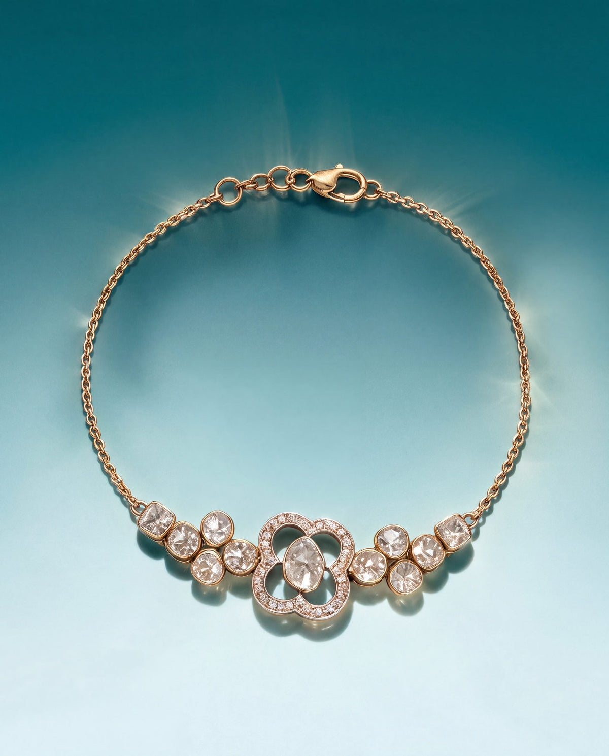 Malati Polki And Diamond Loose Bracelet