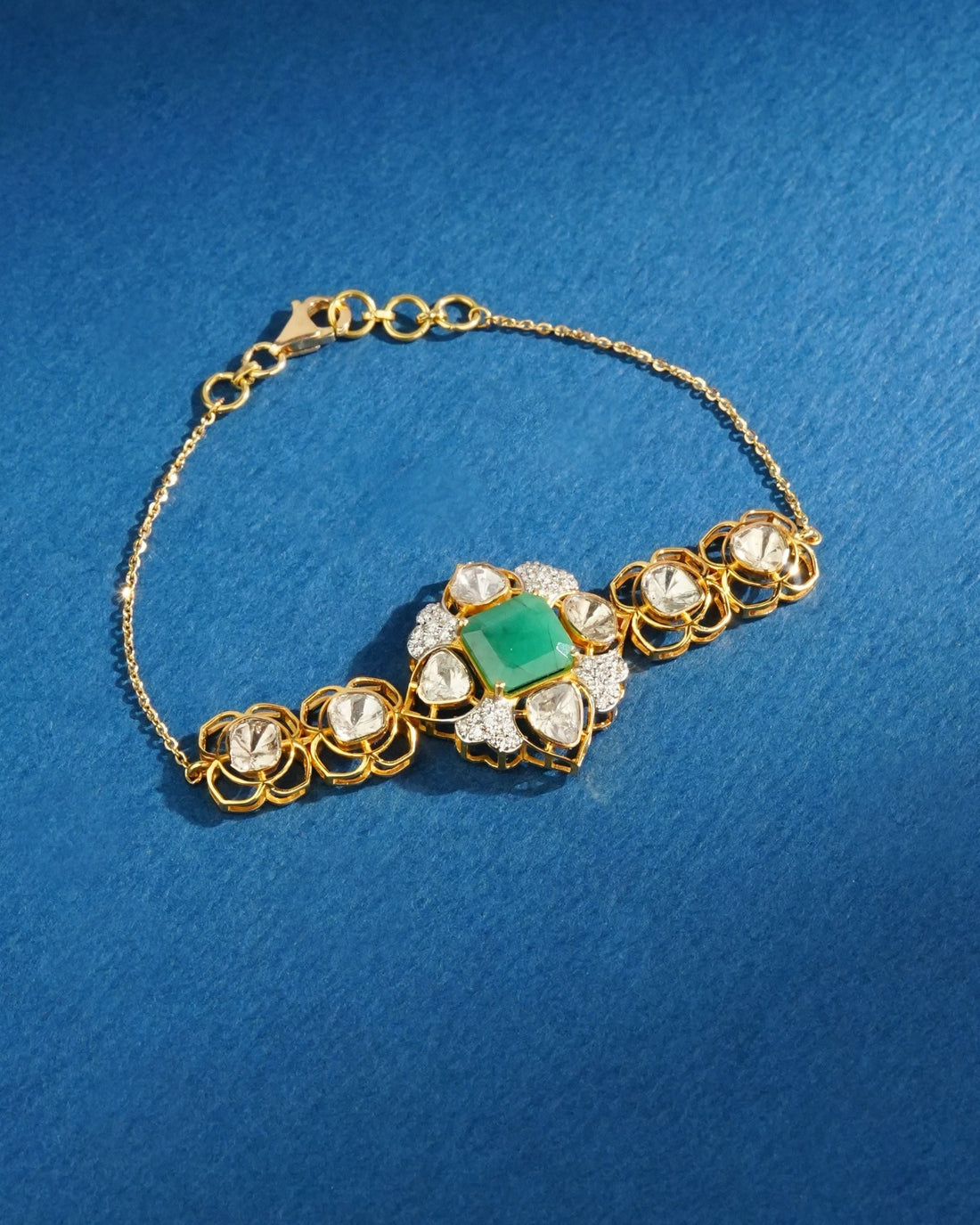 Solena Polki And Diamond Loose Bracelet