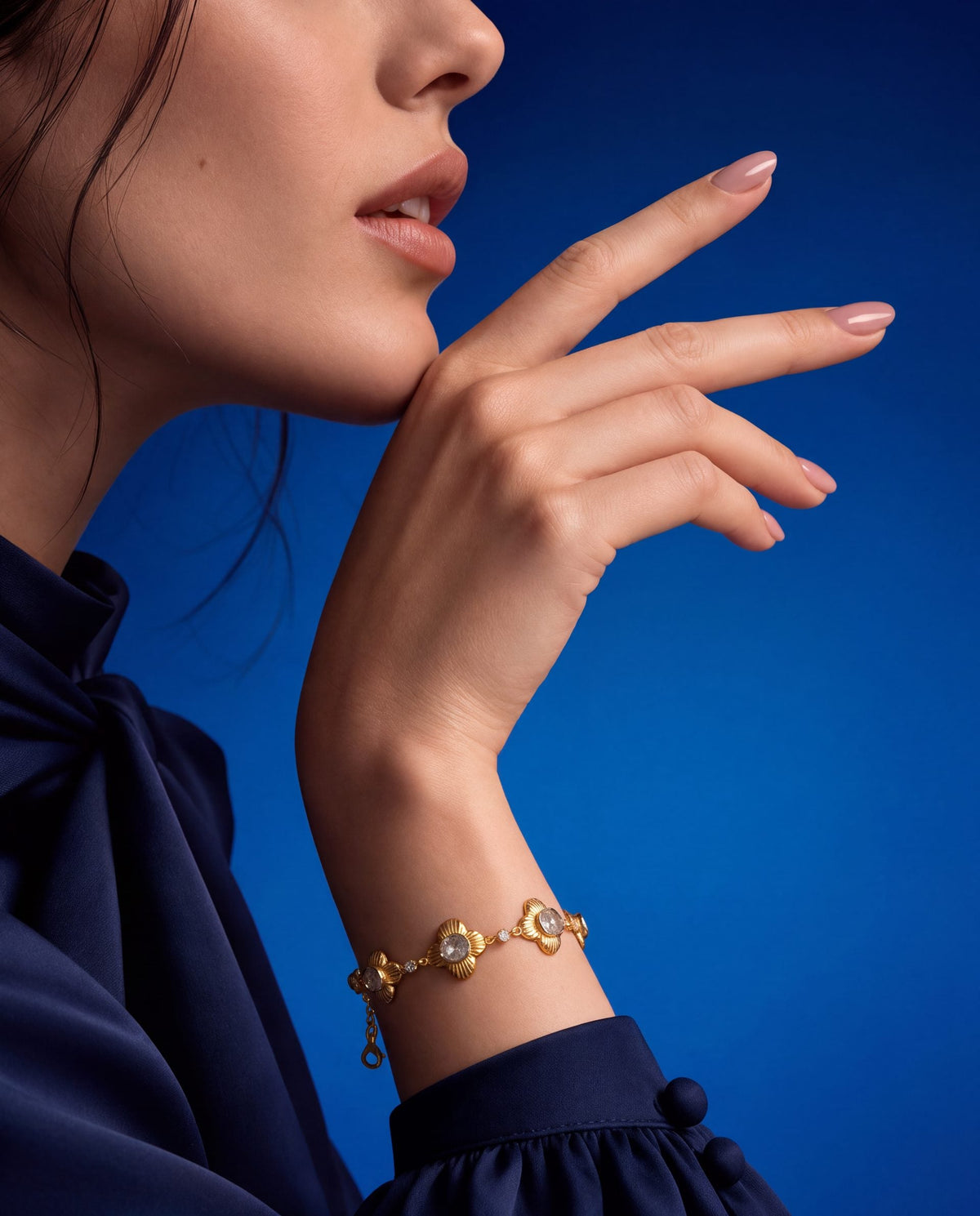 Naina Polki And Diamond Loose Bracelet