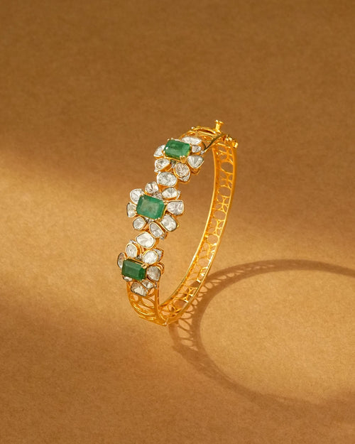 Ramaa Polki And Diamond Bangle