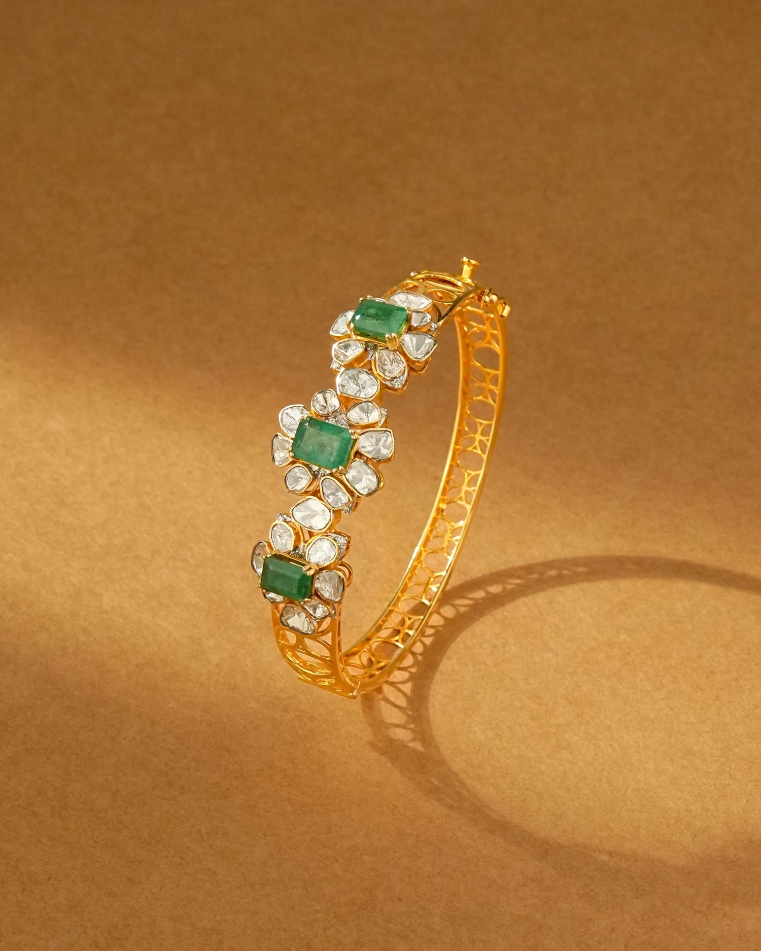 Ramaa Polki And Diamond Bangle