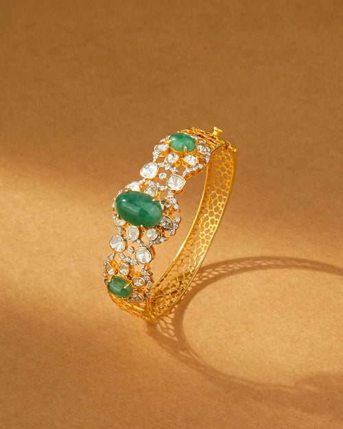 Donna Polki And Diamond Bangle