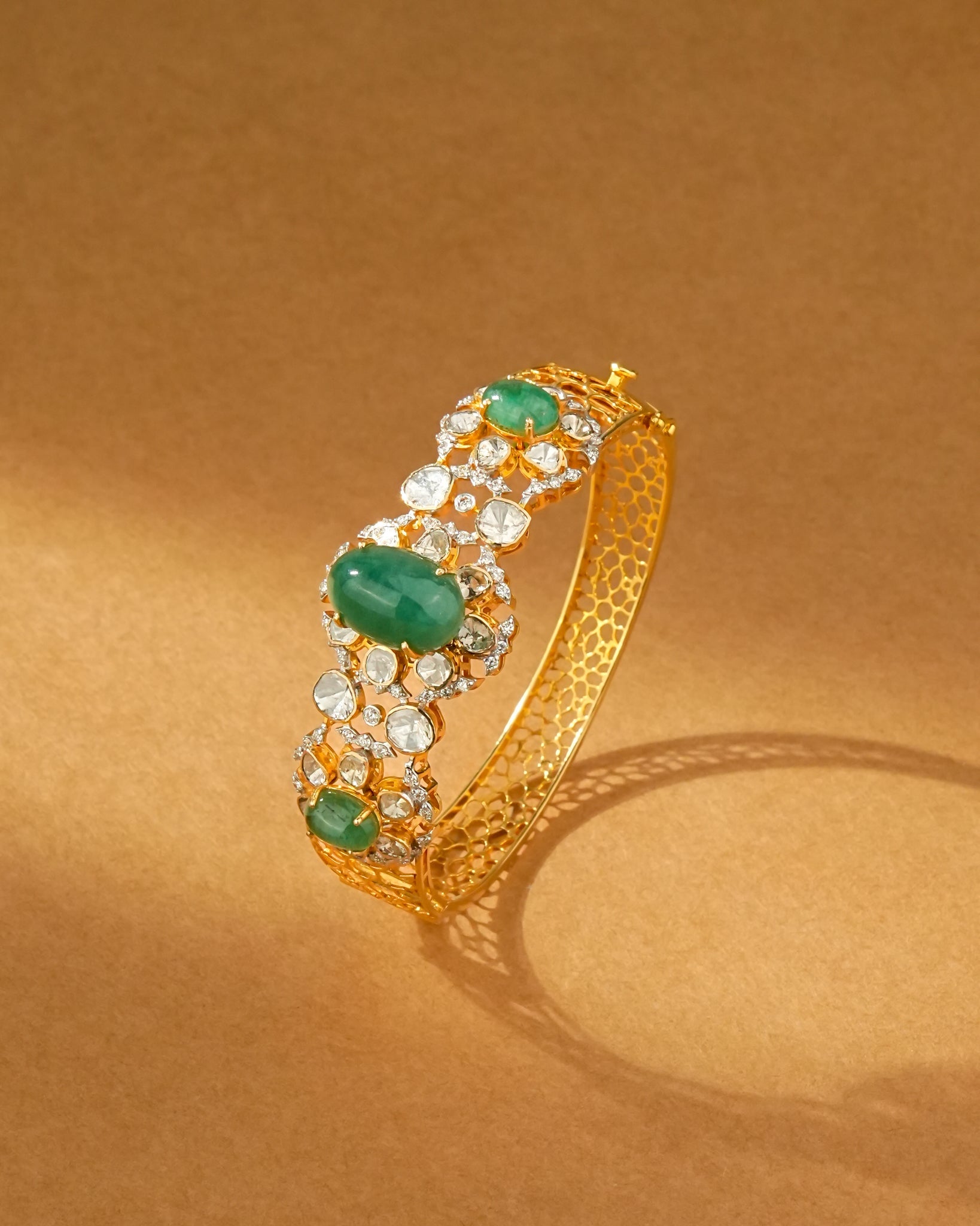 Donna Polki And Diamond Bangle