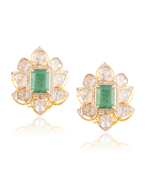 Mohina Polki And Diamond Tops