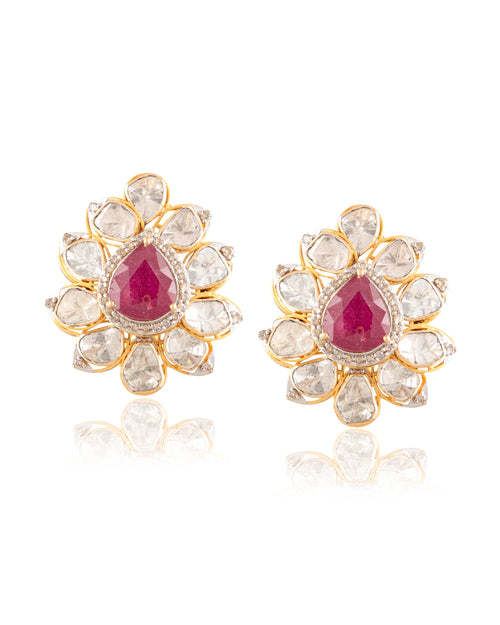 Mohina Polki And Diamond Tops