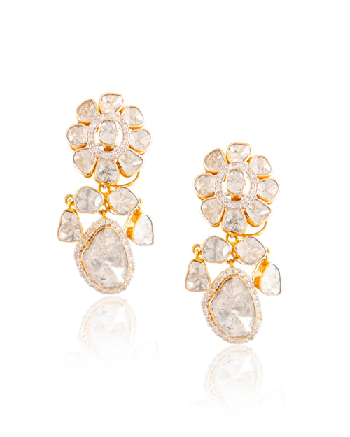 Meenakshi Polki And Diamond Tops