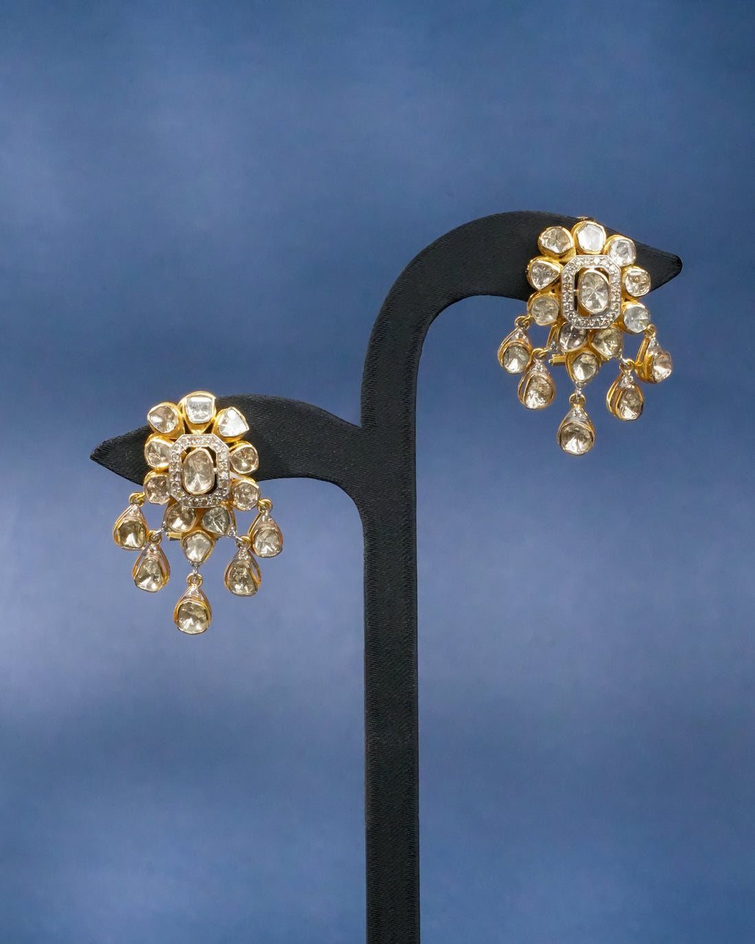 Alayna Polki And Diamond Long Earrings