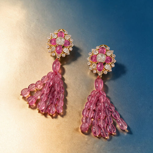 Taiba Polki And Diamond Tops