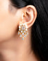 Shabina Polki And Diamond Long Earrings