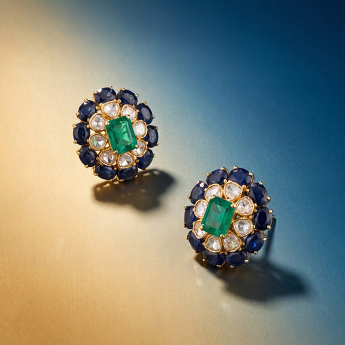 Vaishnavi Polki And Diamond Tops