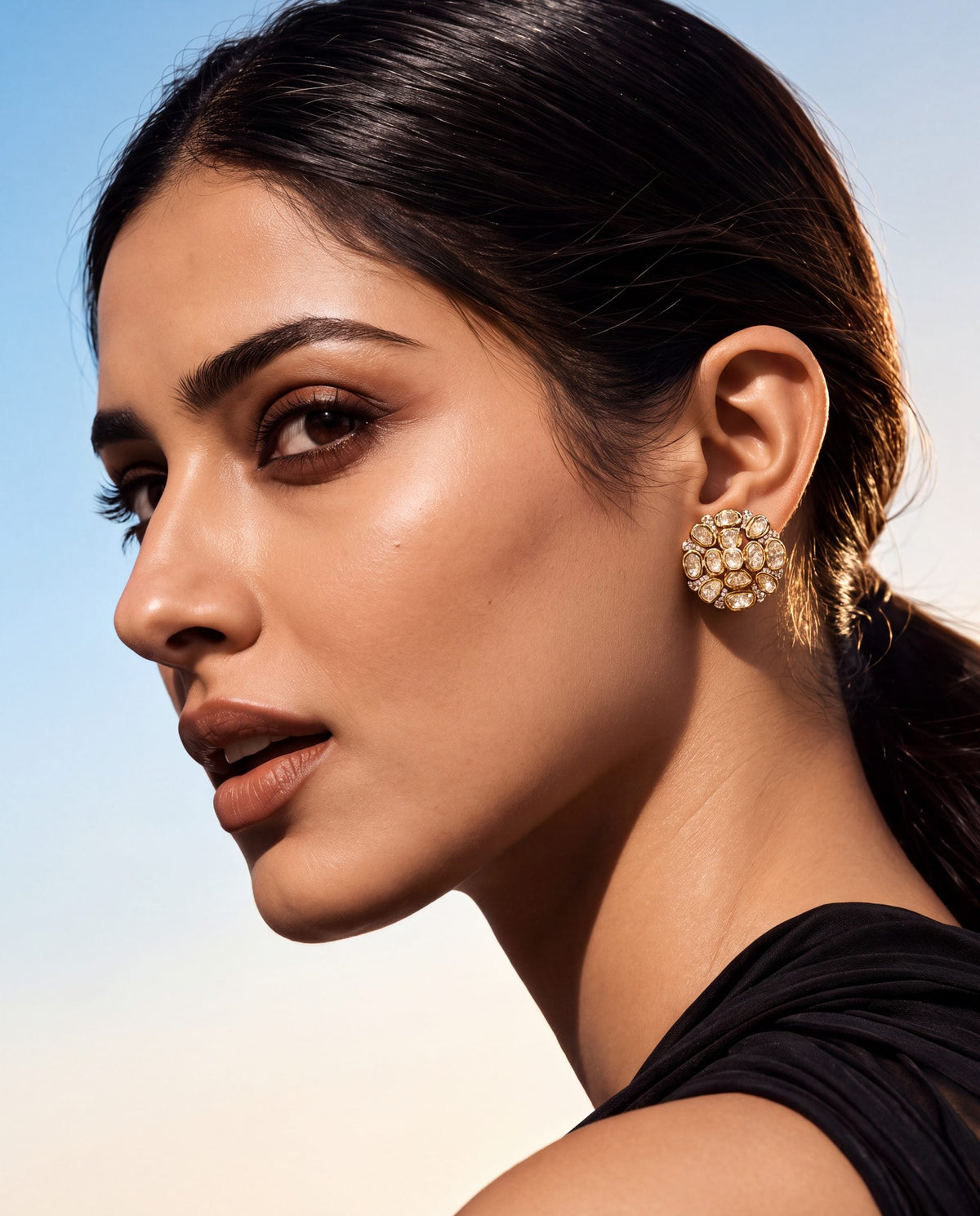 Sakina Polki And Diamond Tops