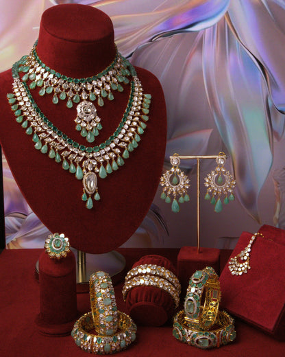 Maharani Polki And Diamond Bridal Set