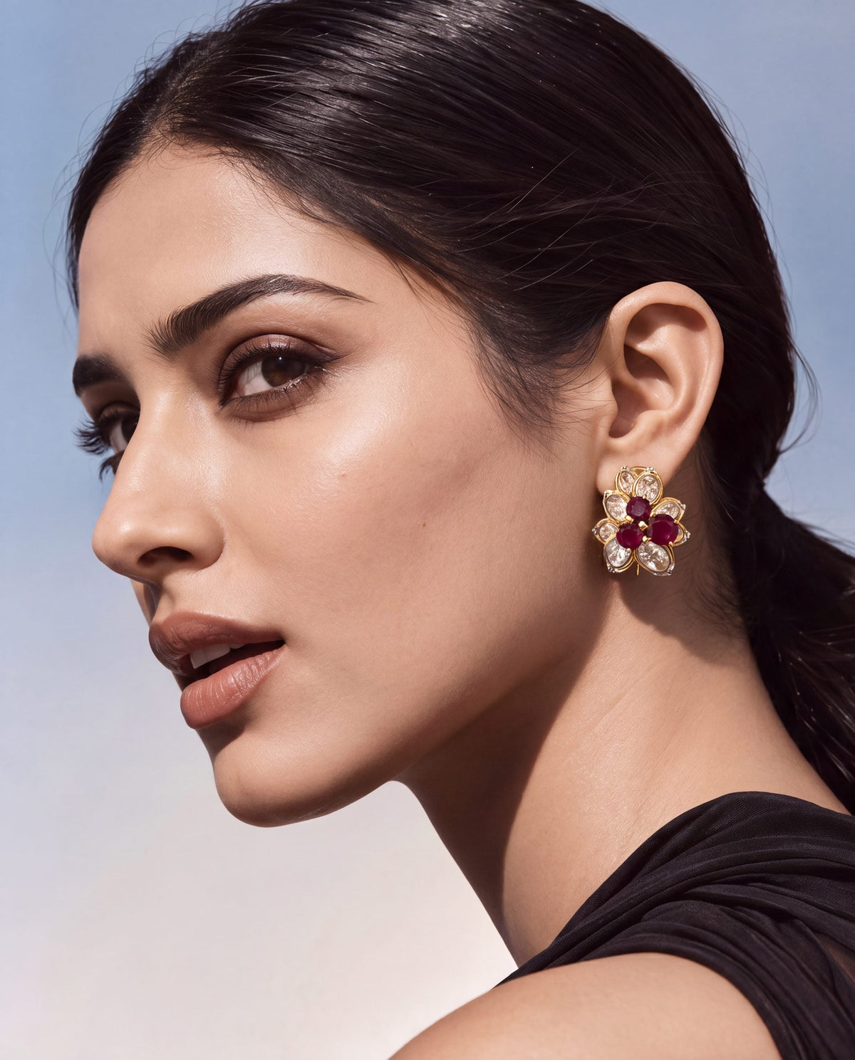 Raksha Polki And Diamond Tops