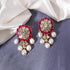 Teena Polki And Diamond Long Earrings