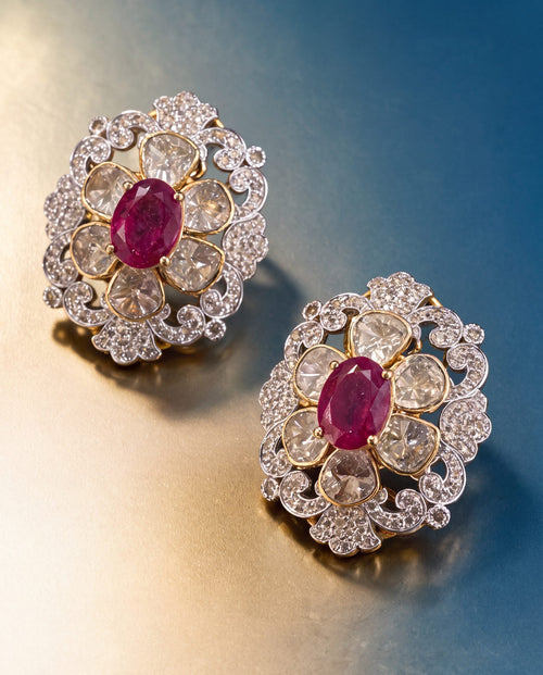 Shrikala Polki And Diamond Tops