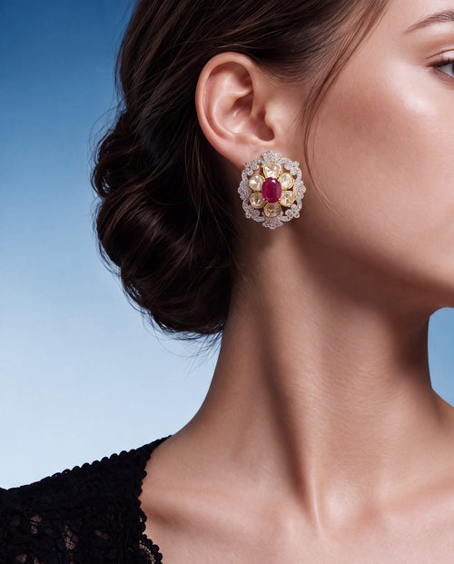 Shrikala Polki And Diamond Tops