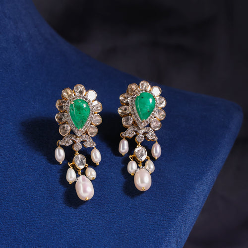 Amanda Polki  And Diamond Long Earrings