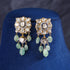 Ishanvi Polki And Diamond Long Earrings
