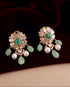 Limsha Polki And Diamond Long Earrings