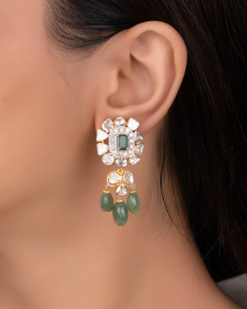 Atiya Polki And Diamond Long Earrings