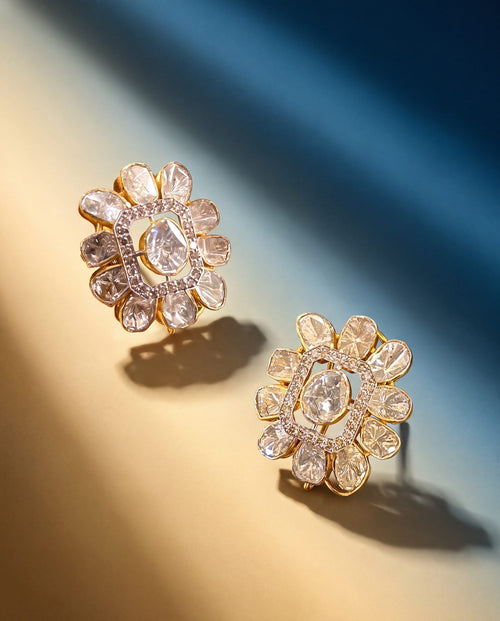 Panna Polki And Diamond Tops