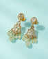 Parameshwari Polki And Diamond Long Earrings