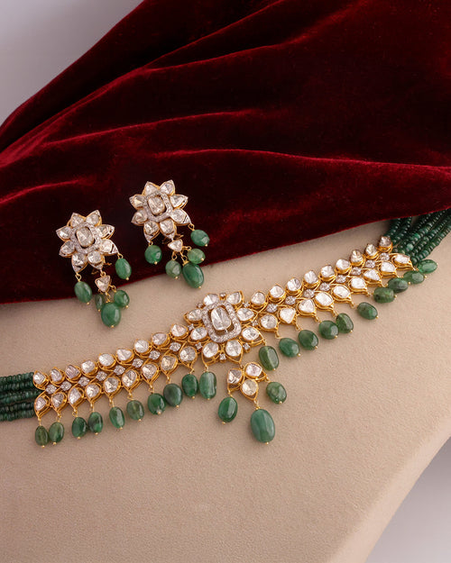 Nehya Polki And Diamond Tops