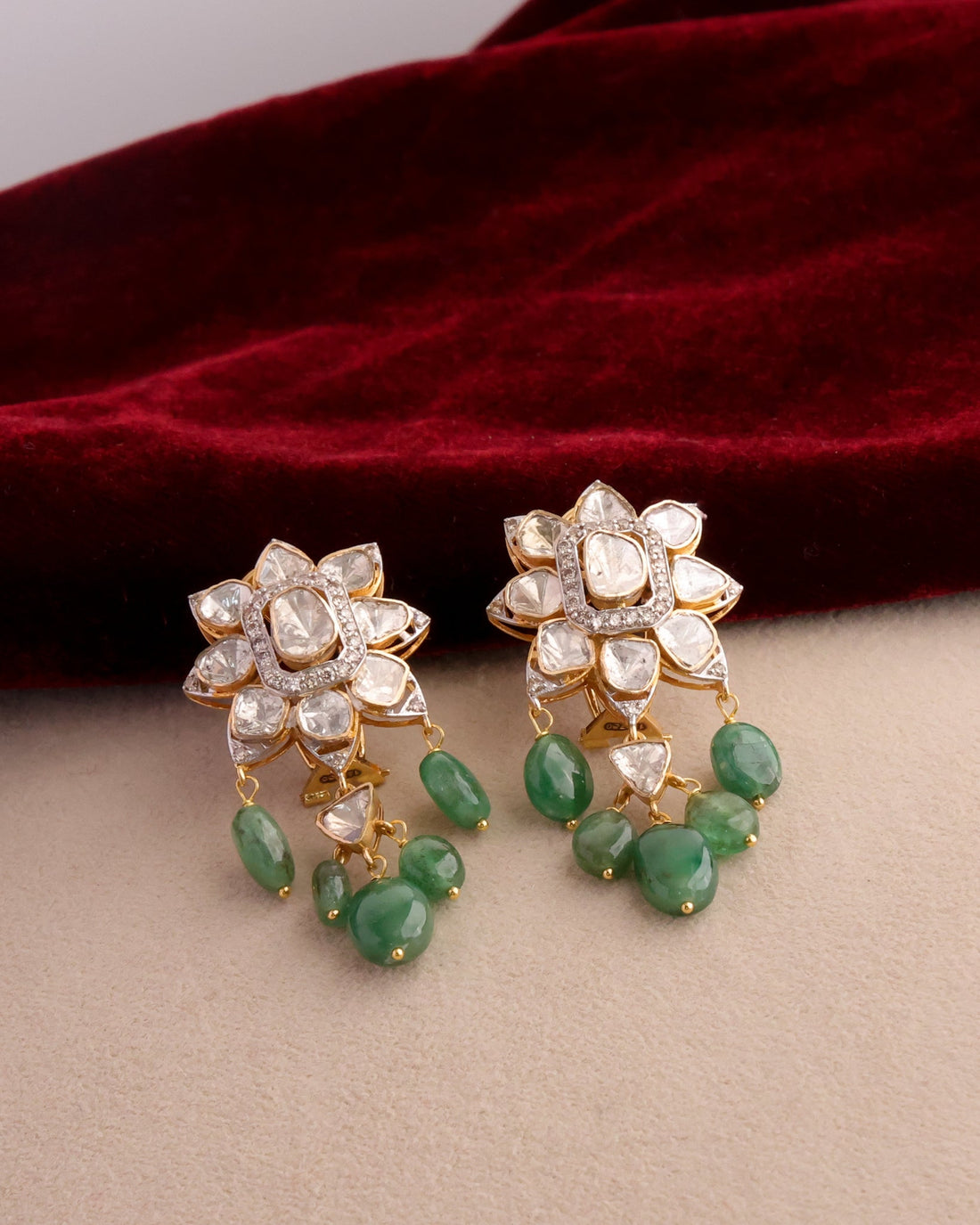 Nehya Polki And Diamond Tops