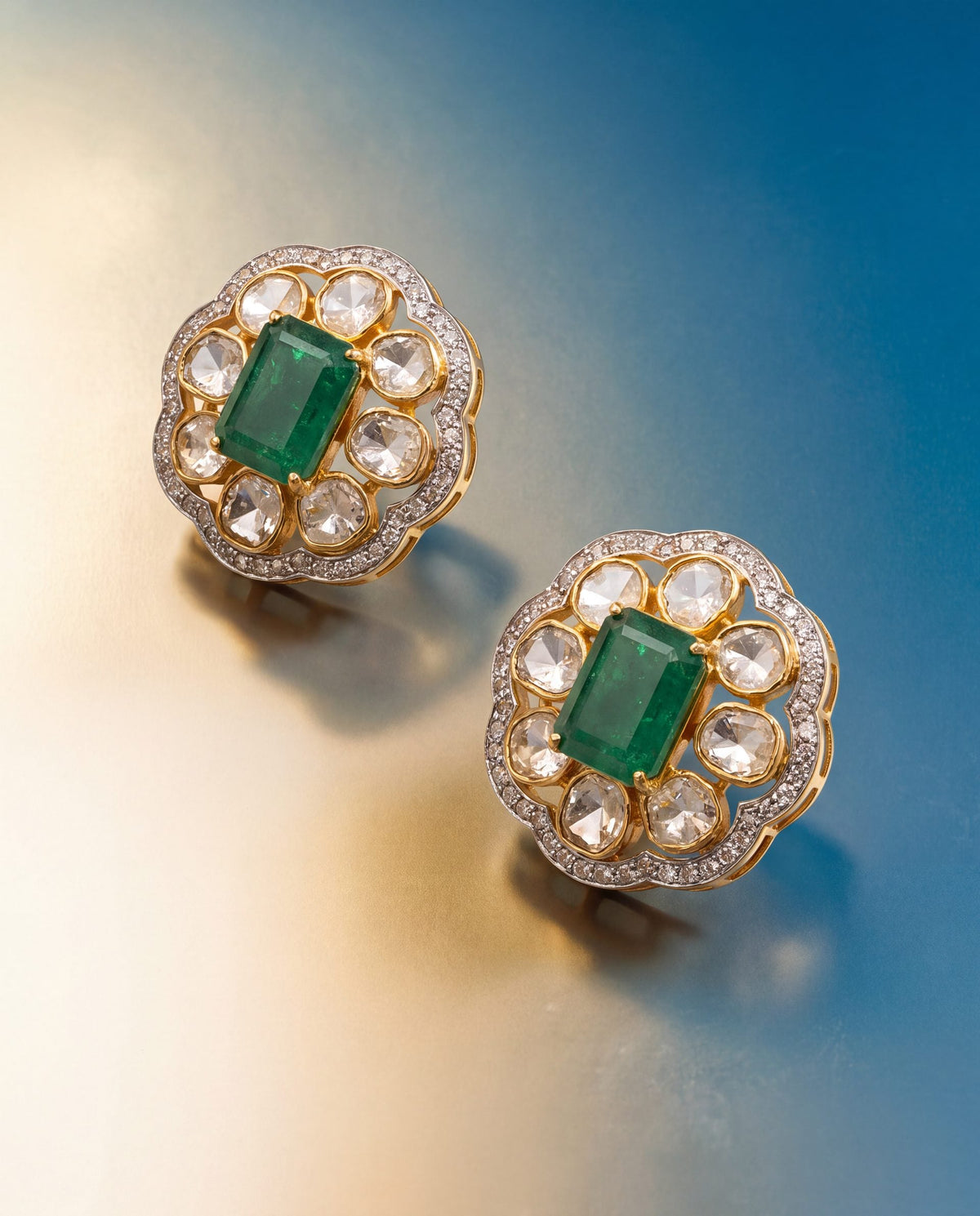 Kashmira Polki And Diamond Tops