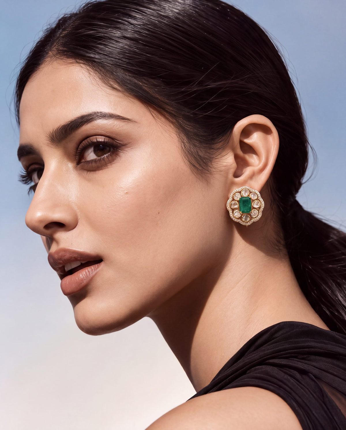 Kashmira Polki And Diamond Tops