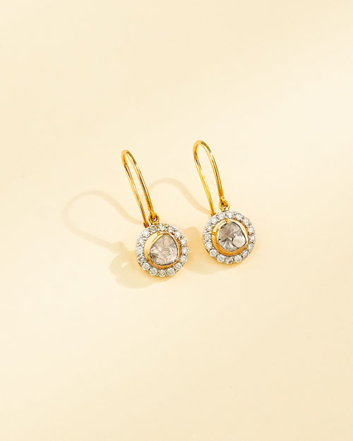 Manisha Polki And Diamond Hoops