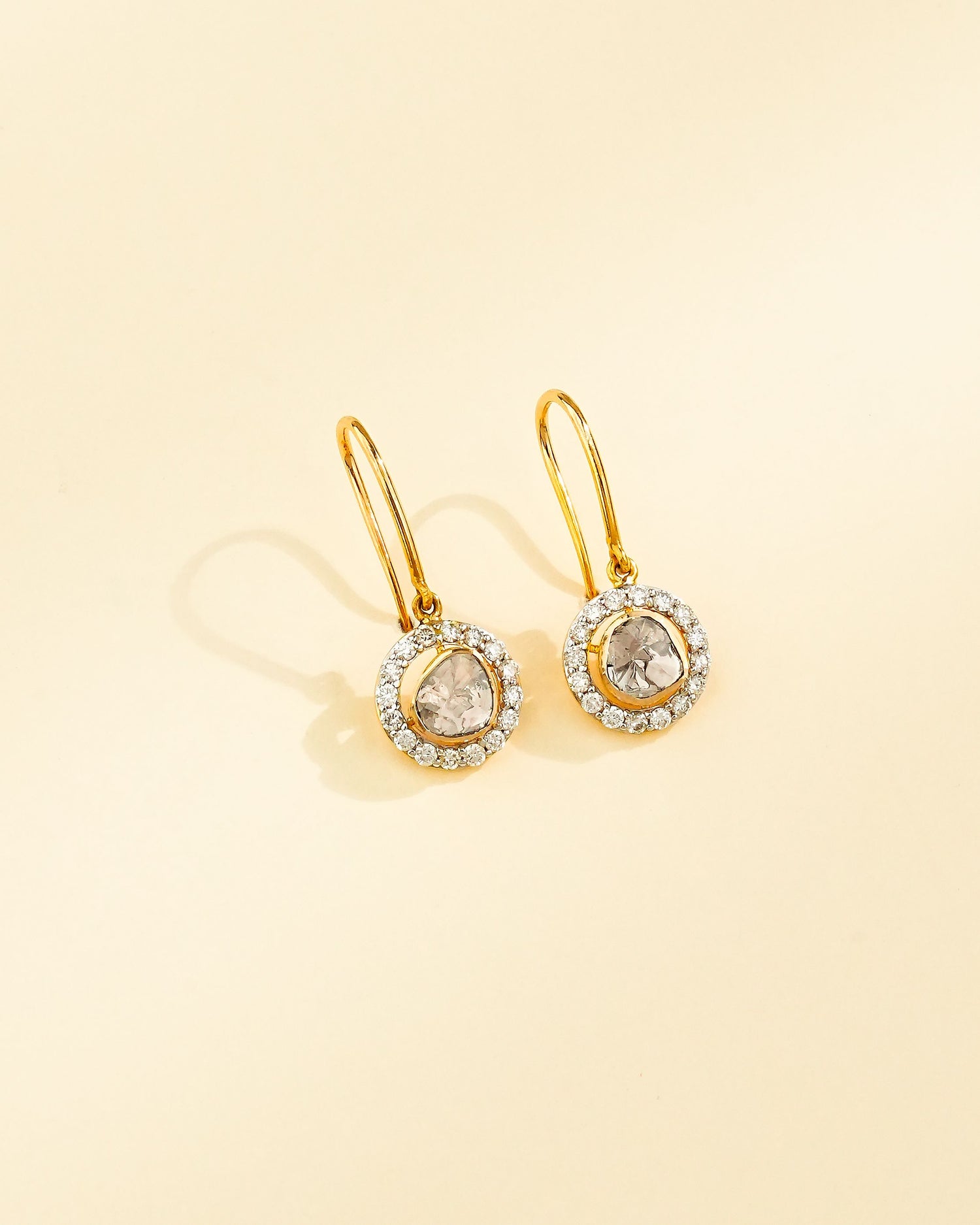 Manisha Polki And Diamond Hoops