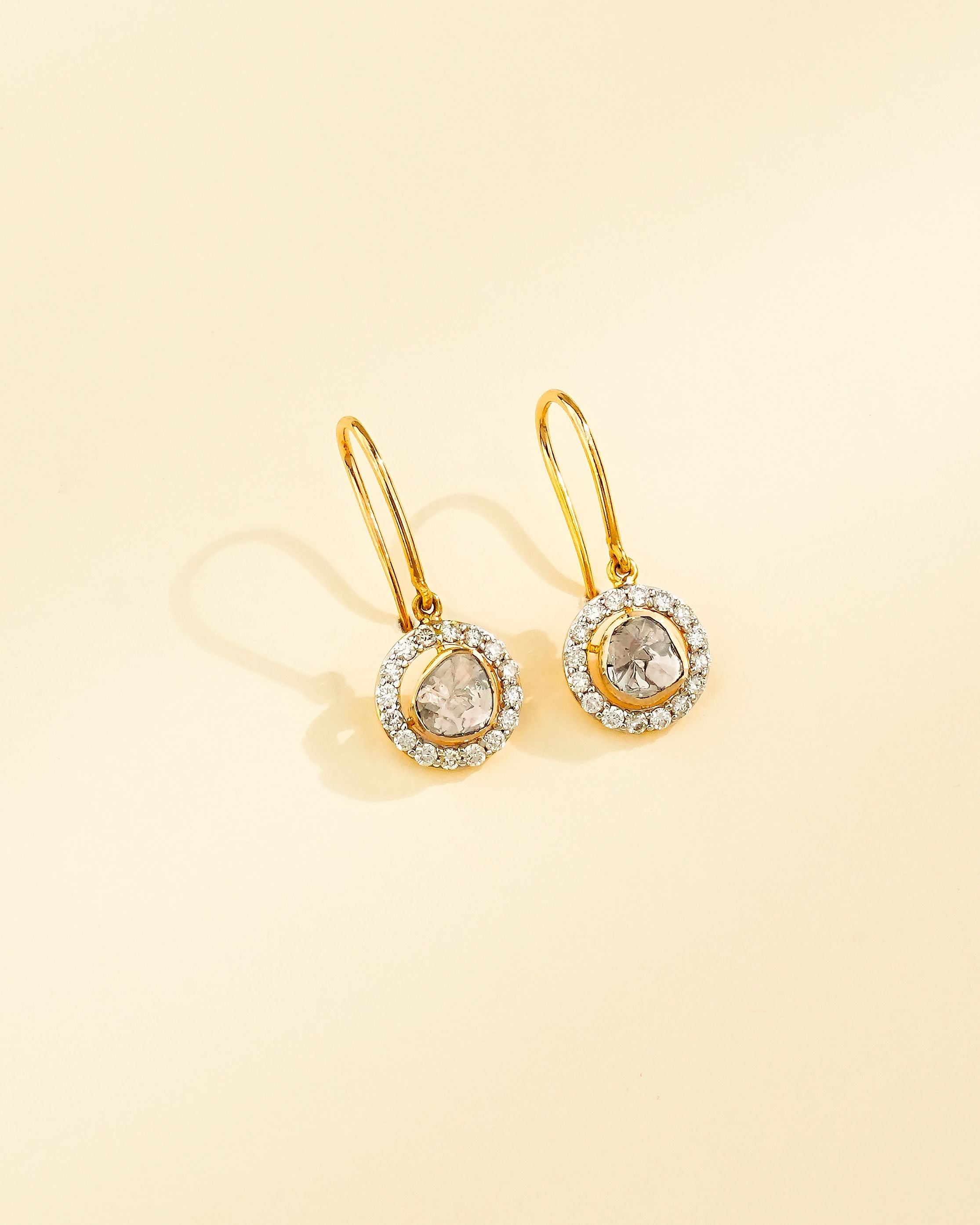 Manisha Polki And Diamond Hoops