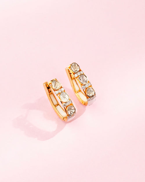 Aahana Polki And Diamond Hoops