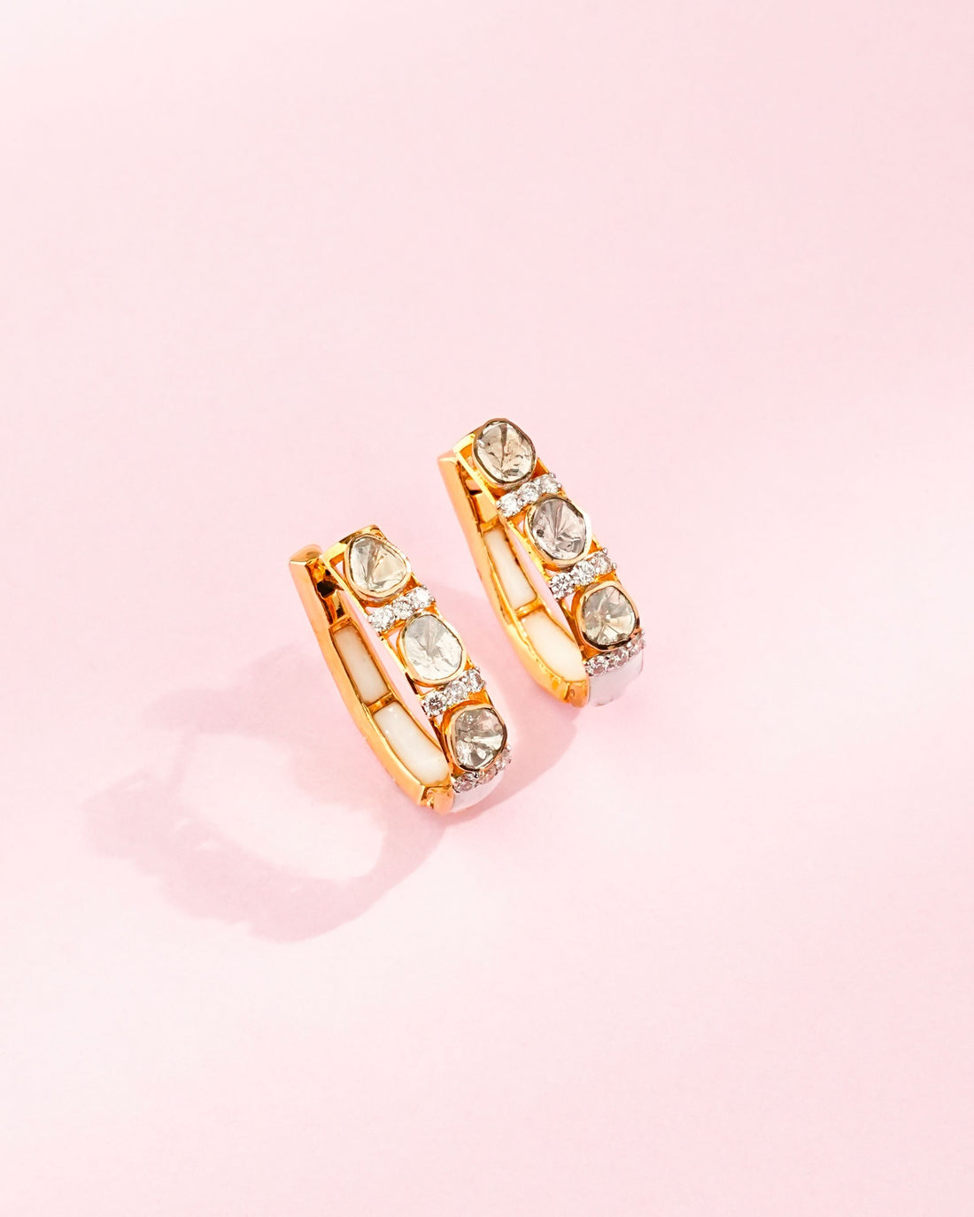 Aahana Polki And Diamond Hoops