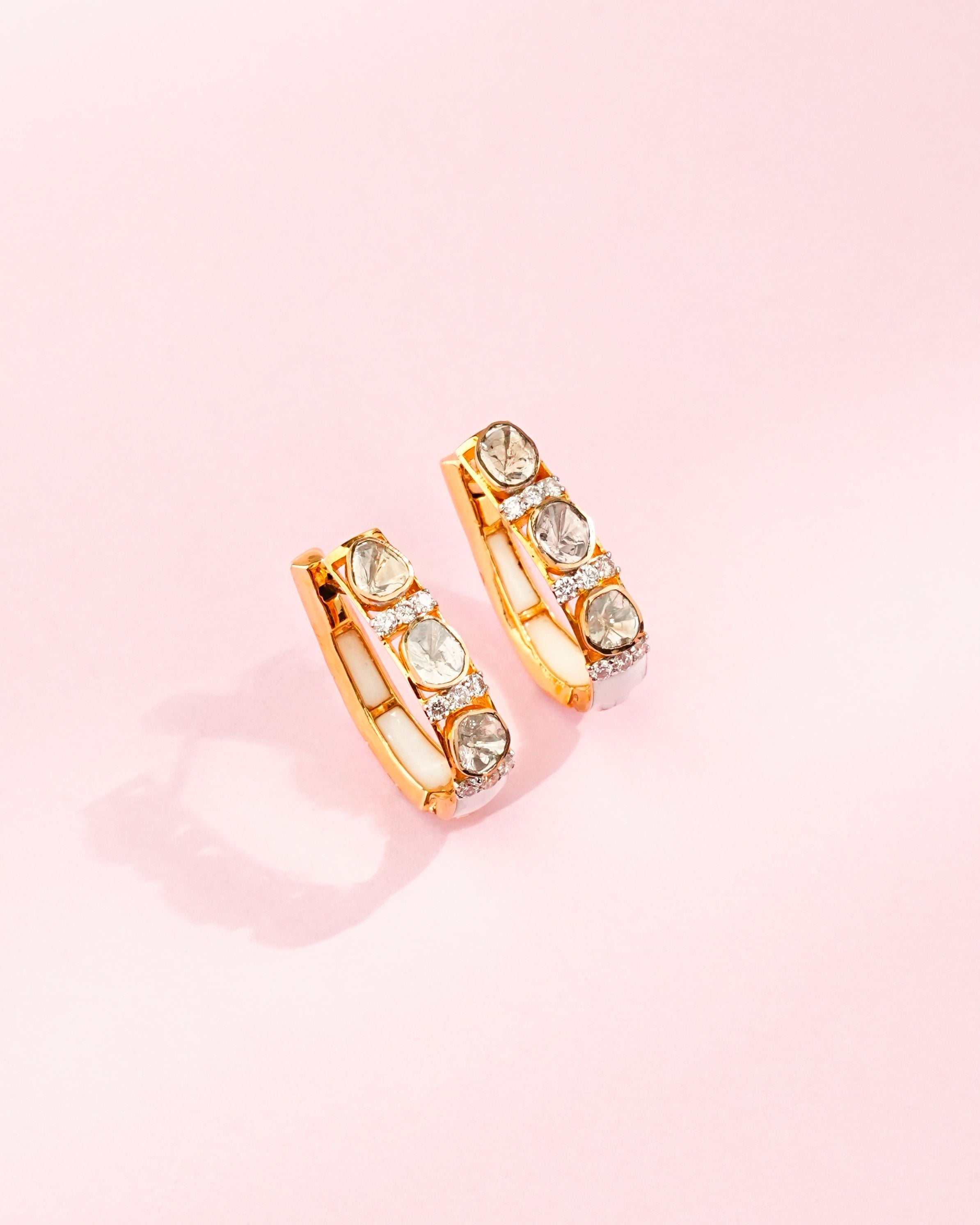 Aahana Polki And Diamond Hoops