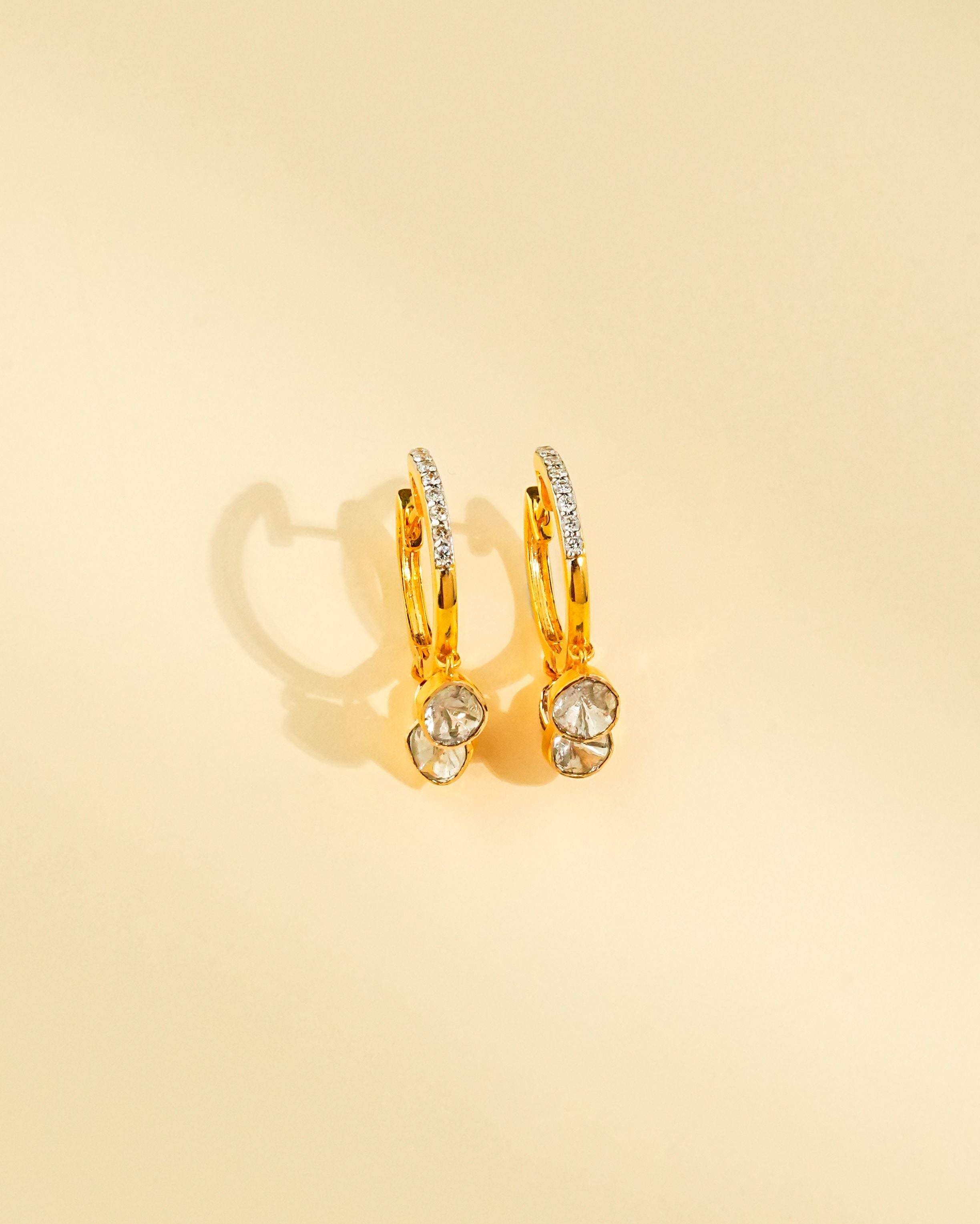 Mahika Polki And Diamond Hoops