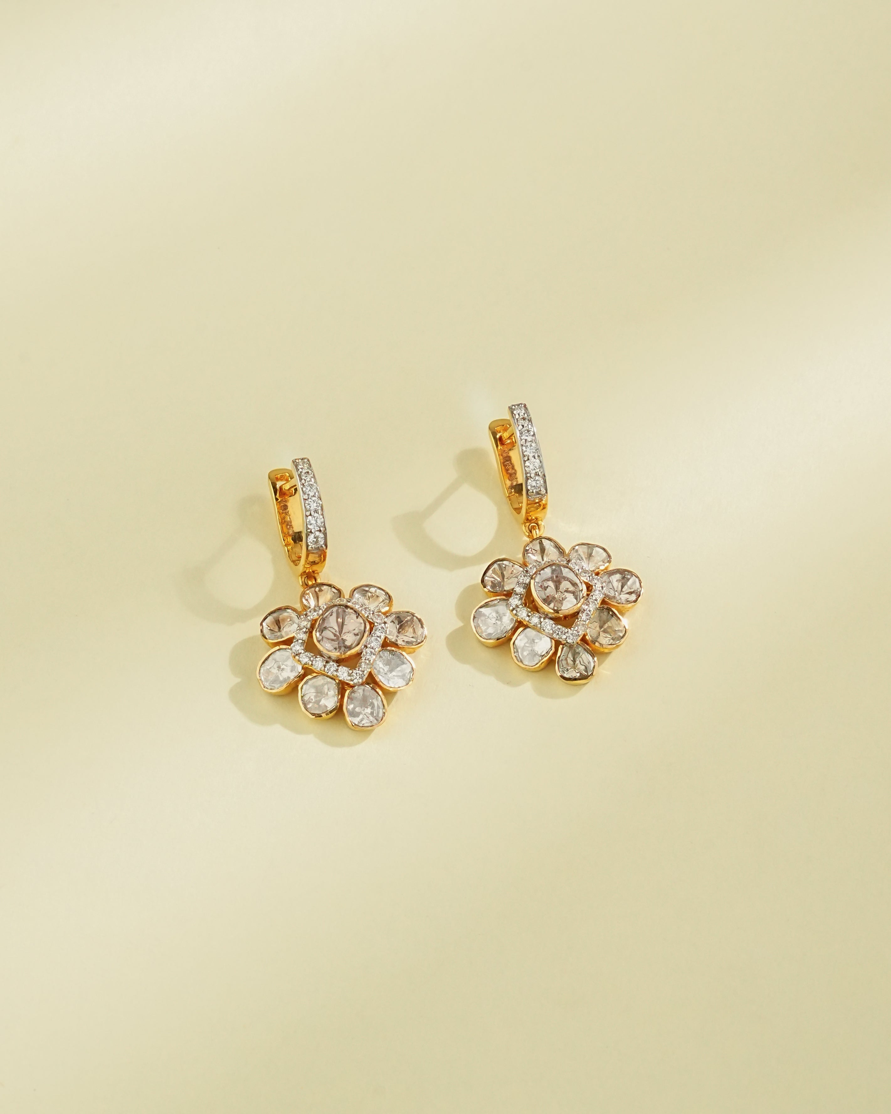 Mahima Polki And Diamond Hoops