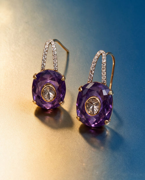 Kavisha Polki And Diamond Hoops