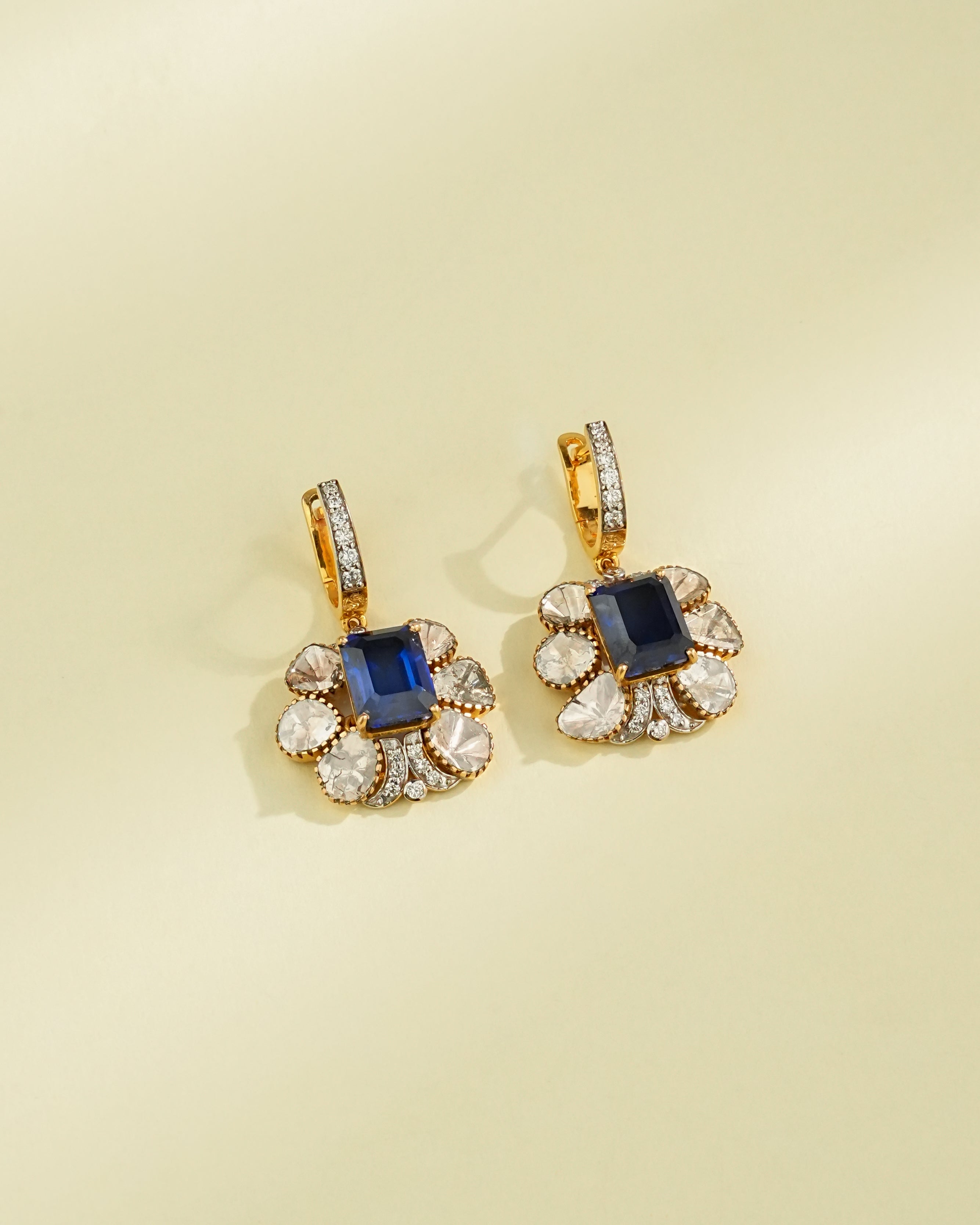 Alina Polki And Diamond Hoops