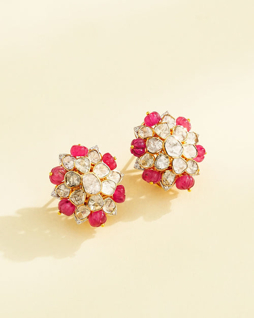 Eshvi Polki And Diamond Tops