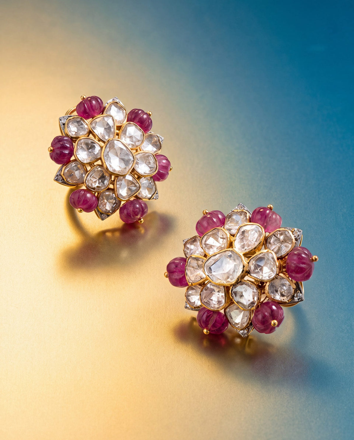 Eshvi Polki And Diamond Tops