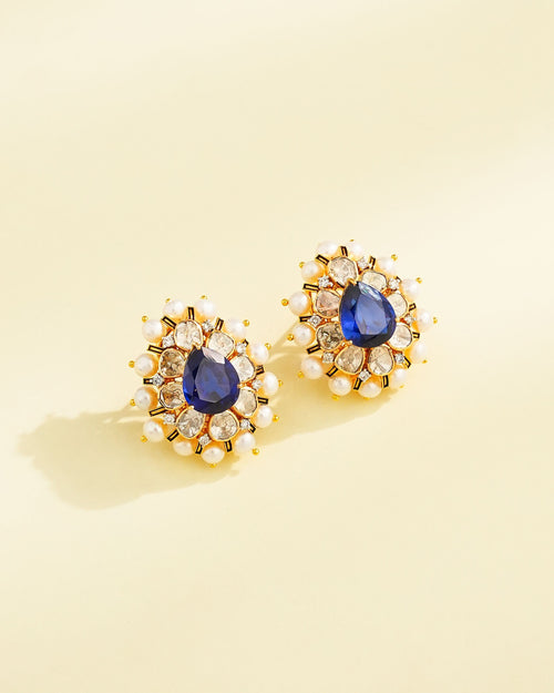 Eshvika Polki And Diamond Tops