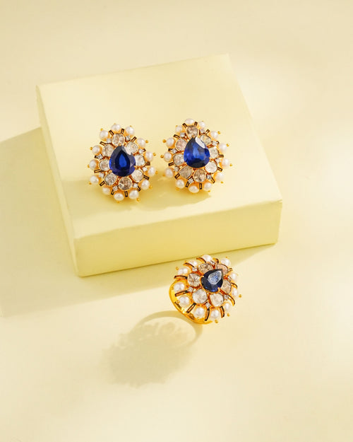 Eshvika Polki And Diamond Tops