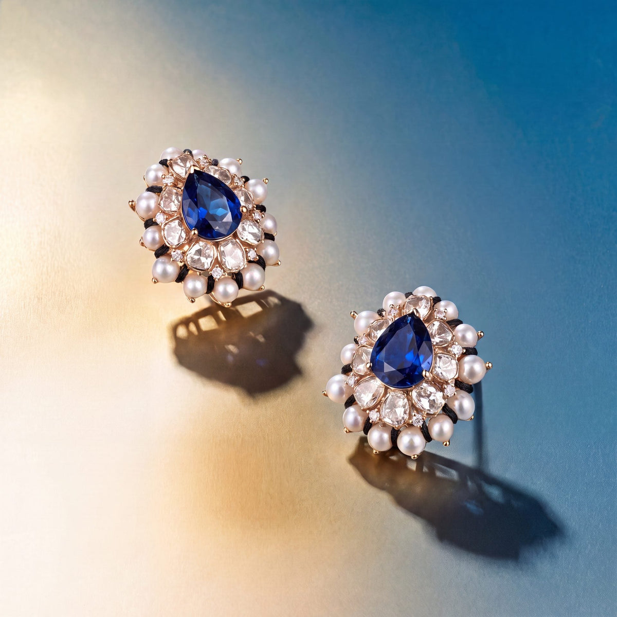 Eshvika Polki And Diamond Tops