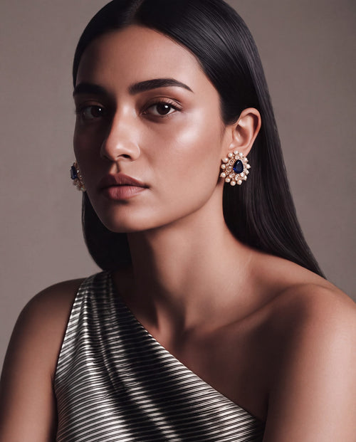 Eshvika Polki And Diamond Tops